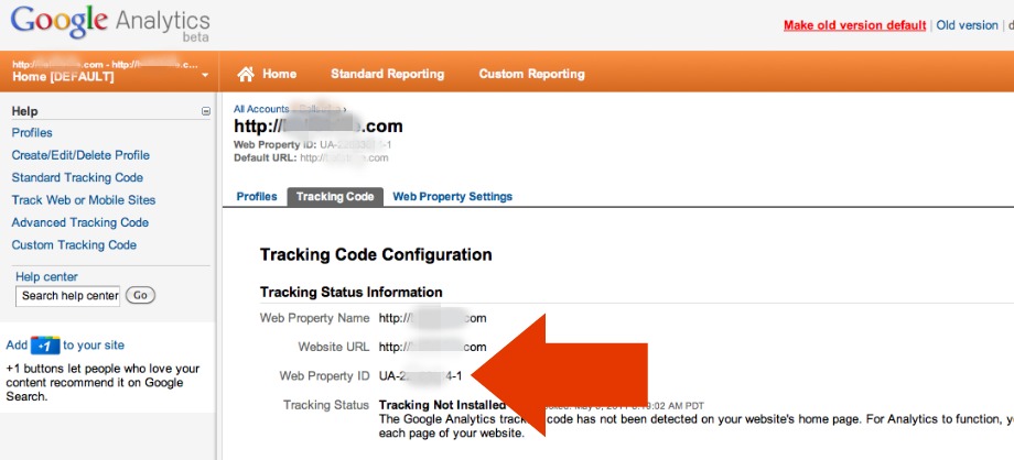 Google Tracking Code