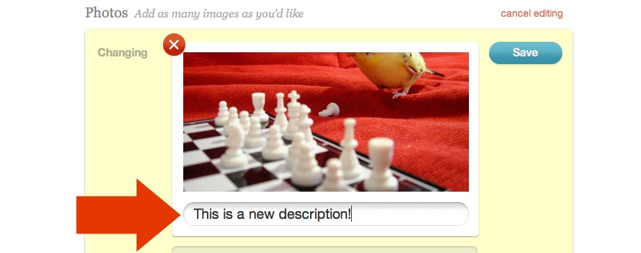 Description field