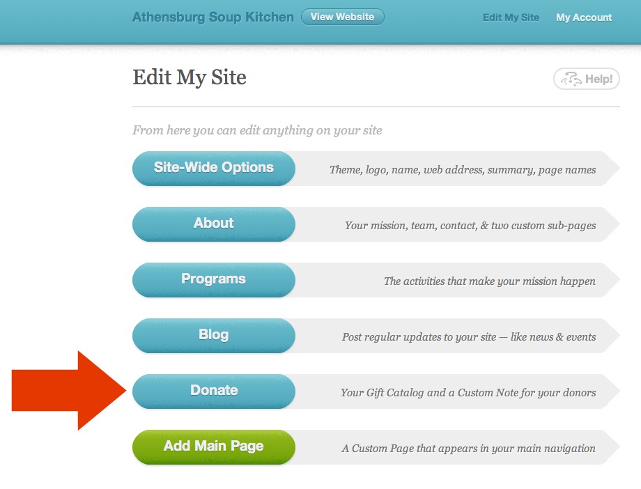 Bellstrike main navigation donate link