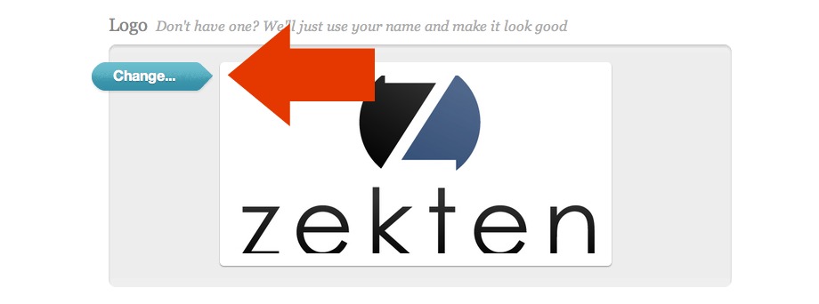 Change button for nonprofit logo