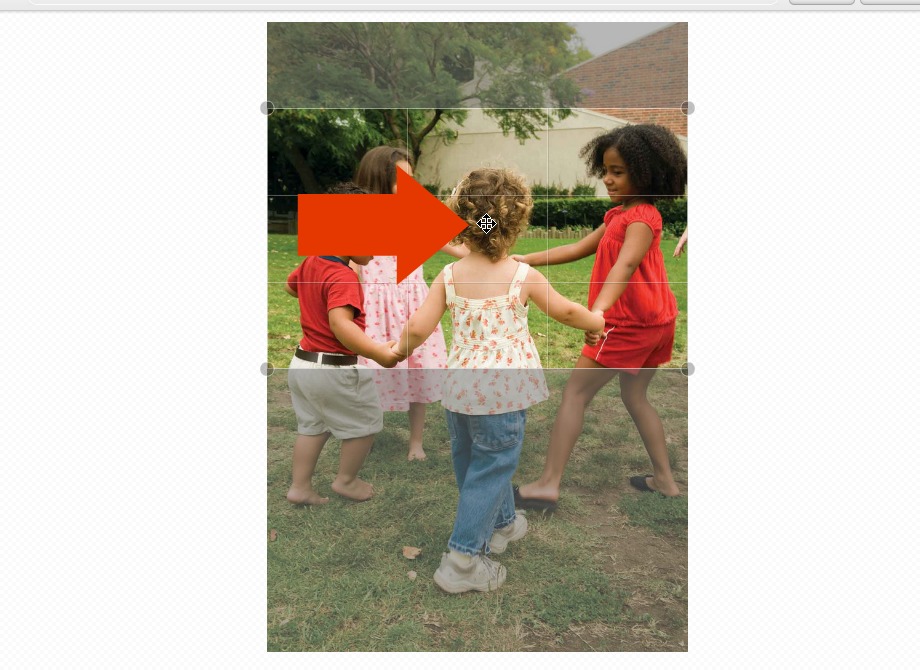 Picnick.com Move Croppable area feature