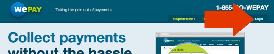 WePay.com Login link