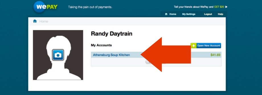 WePay.com account name